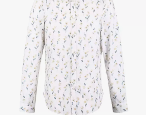 杰克琼斯男棉复古印花休闲长袖衬衫E2183...