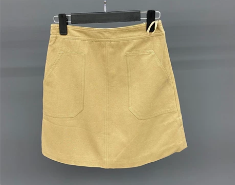 全新女全棉半身裙A字裙超短裙双层有里衬 最...