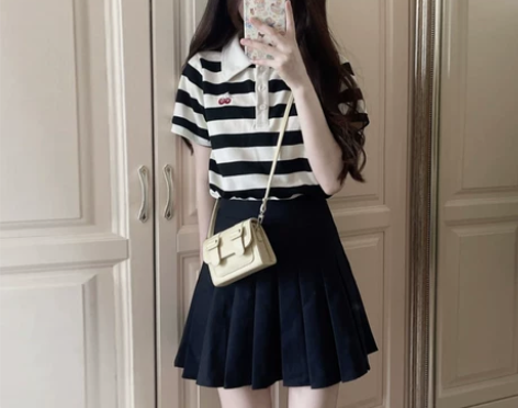 白色半身裙女夏季百褶裙2022新款高腰显瘦...