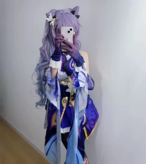 三町目原神刻晴cos服 漫美家假发 L码仅...