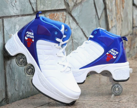 【张国伟同款】安格卢特变形鞋四轮暴走鞋儿童...