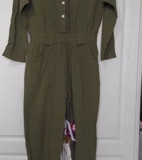 全新棉麻连体裤,胸围100,腰围平铺72,...