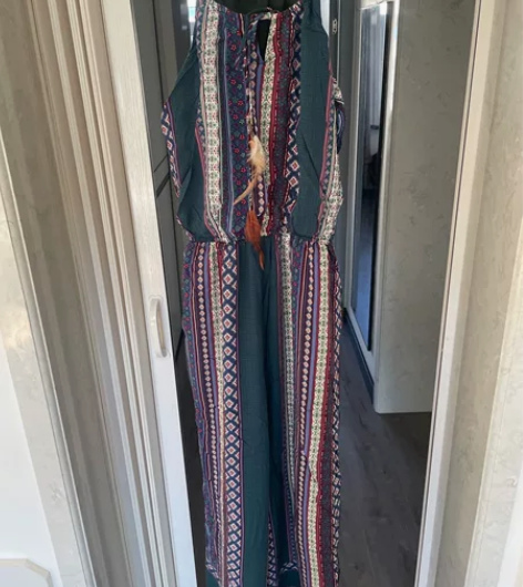 veromoda波西米亚风连体裤165码9...