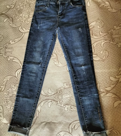 牛仔铅笔裤 S码适合160+,95斤左右的...