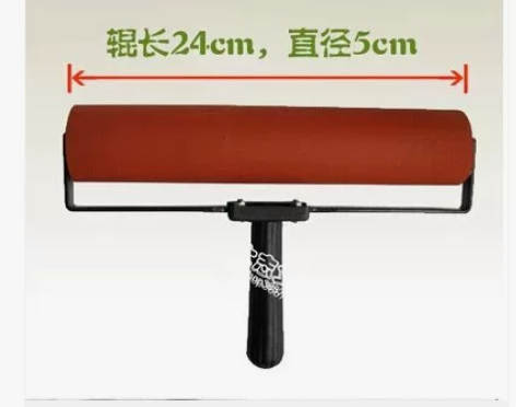 包邮油印机胶滚手推胶辊滚筒刷版画胶棍上墨无...