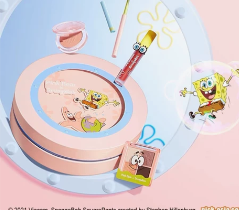 pinkbear皮可熊海绵宝宝联名唇釉玩趣...