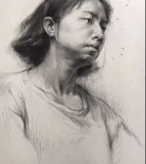 4k素描作品 国美素描头像可定制