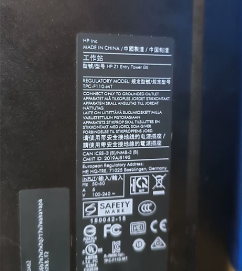 惠普(HP)Z1 G5图形工作站 商用台式...