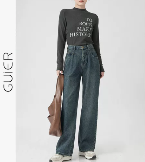 全新复古做旧款牛仔裤，全新未穿未下水无瑕疵...