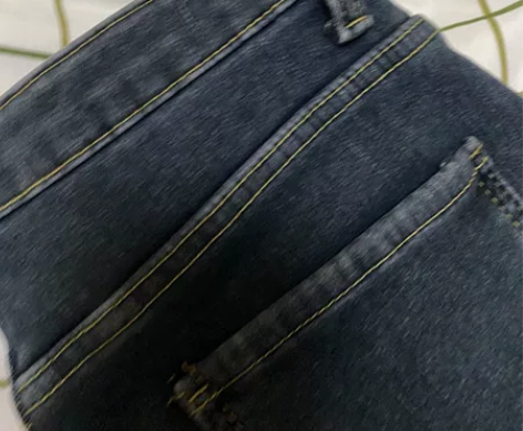 冬季保暖蓝灰色加绒牛仔裤，可穿到120斤，...