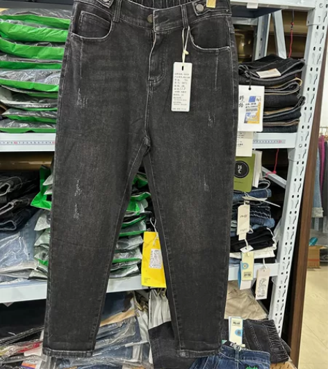 春秋款女裤牛仔裤烟灰色长裤，28码有弹力松...