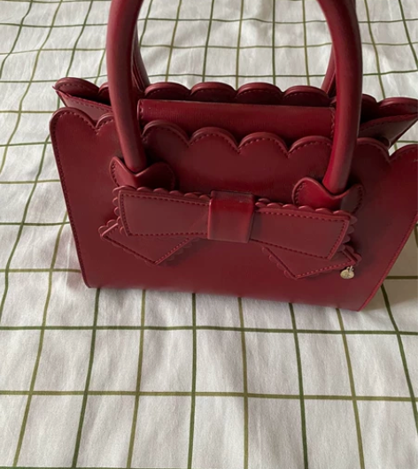 洛丽塔专柜名牌女士手提红色皮包正品 全新，...