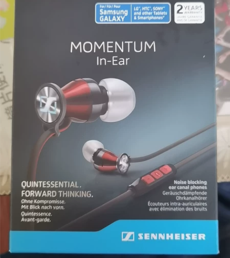 森海塞尔耳机 手机耳机。全新未用，行货正品...