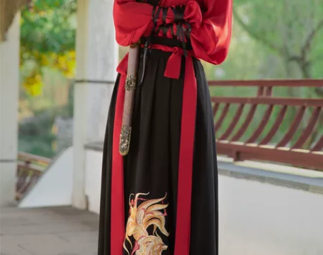 晋制汉服中国风武侠风汉服，拍摄视频穿过一次...