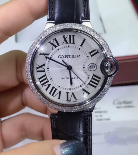 二手正品 卡地亚蓝气球系列自动机械男表 后...