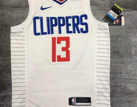 吊牌袋子都在  快船13号 保罗乔治 白色...