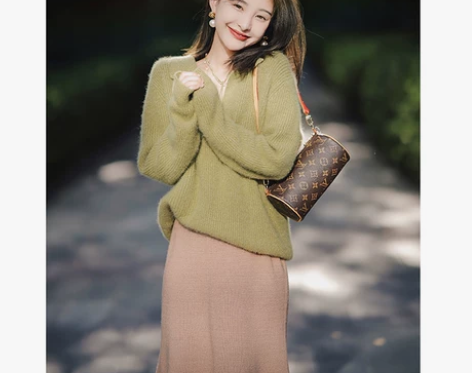 早秋高级感时尚职业港风复古chic小香风针...