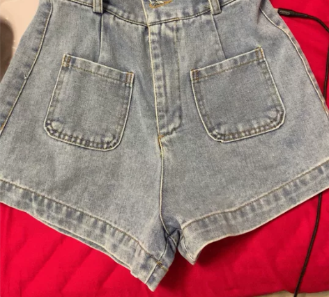 高腰牛仔短裤女夏季 感兴趣的话点“我想要”...