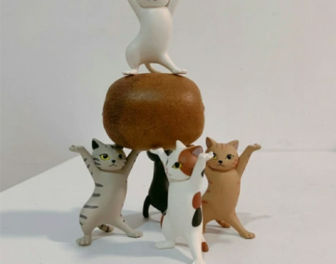 【一套9.9元包邮】摆件猫笔架妖娆猫托举猫...