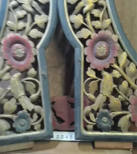 木雕镂空花鸟一对雕工品相漂亮 感兴趣的话点...