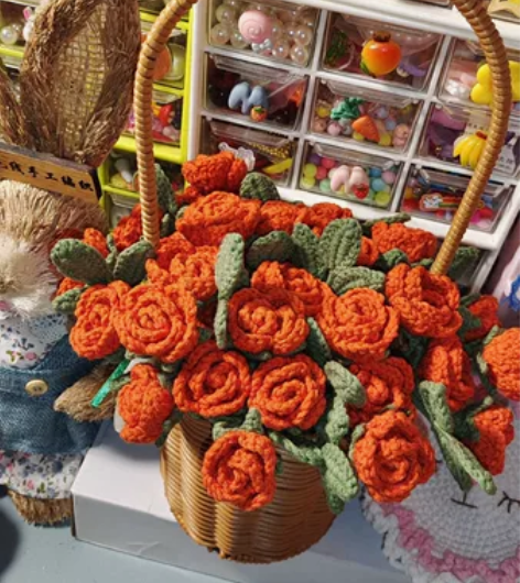 全新花篮 自己手工制作需要的可看细节