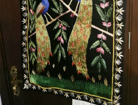 挂毯，刺绣，手工刺绣，装饰画长88厘米，宽...