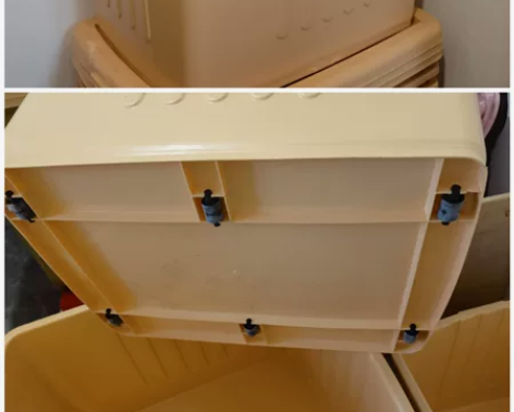 250L塑料收纳盒3个搬家大号塑料箱 [火...