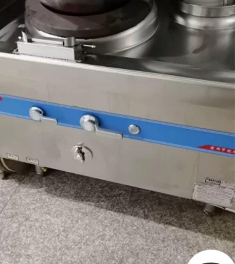 猛火灶商用节能燃气灶双灶酒店饭店用带风机静...