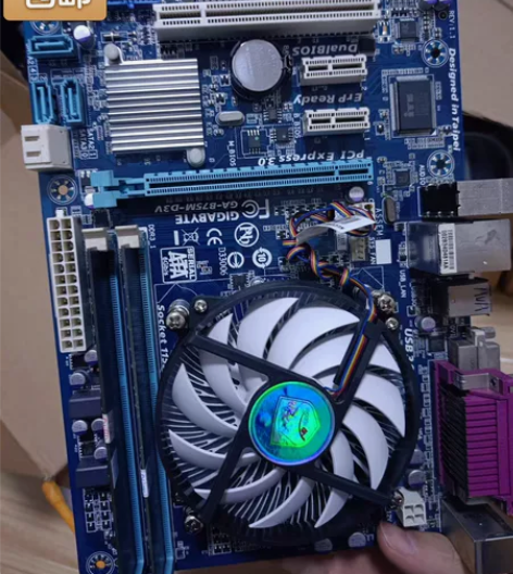 华硕技嘉   b75台式机电脑主板CPU四...