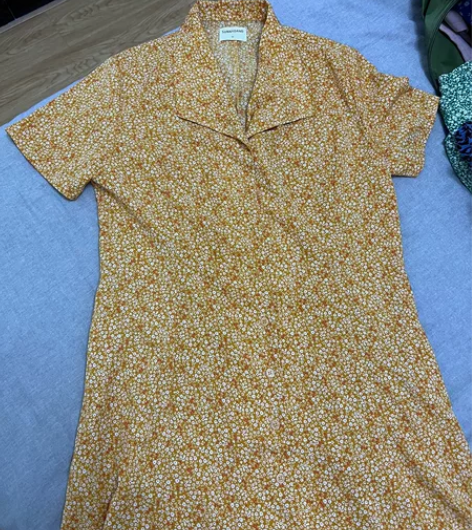 sunnydand自制 夏季长裙落日黄 感...