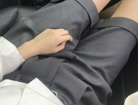 五分西装短裤女宽松bf风学生高腰阔腿港风中...