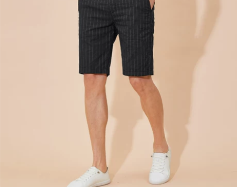 【88狂欢价】条纹休闲短裤男夏季薄款修身成...
