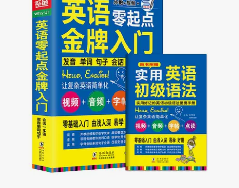 英语零起点金牌入门自学口语零基础学初级语法...
