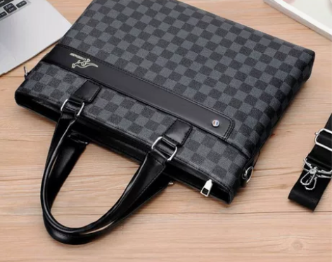 男士手提包新款时尚商务休闲公文包潮流单肩包...