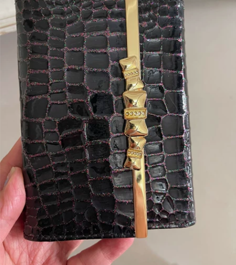 欧美鳄鱼纹手拿包凯莉钱夹长款女士皮夹爆款新...