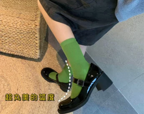 【狂欢价】厚底玛丽珍鞋女2021年新款复古...