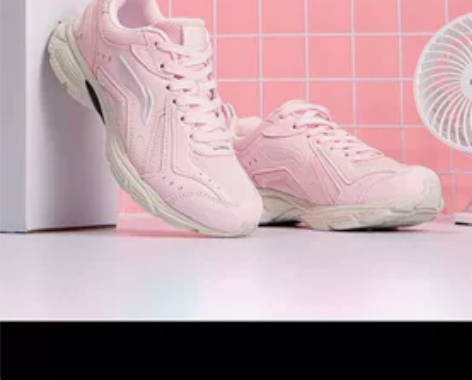 ?李宁运动鞋女鞋2022春季白色减震老爹鞋...