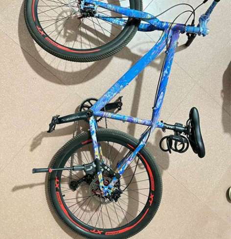 26寸轮组16寸车架DIY山地车 兼容27...