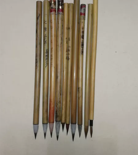 小毛笔，火炬，双羊等10支打包 双羊七紫三...