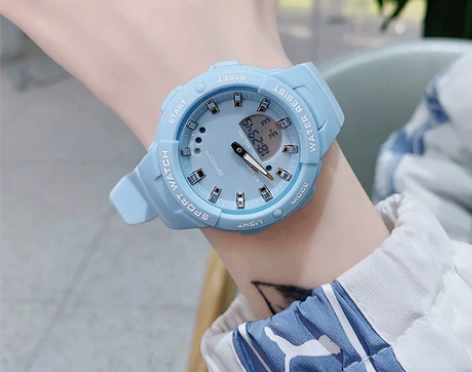 女生电子手表初高中学生ins风韩版小清新简...