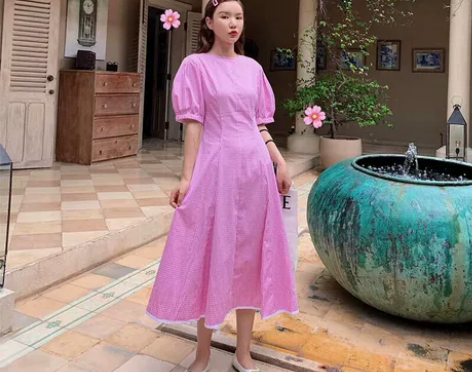 法式文艺宫廷风裙 只穿上拍照一次 均码 ...
