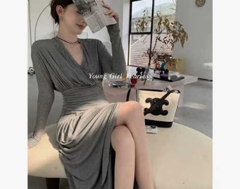 ?4/13少女无畏【法式希顿裙】优雅轻熟姐...