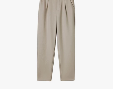 加厚磨绒毛呢休闲裤女秋冬松紧腰哈伦裤子高腰...