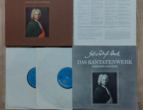 古典黑胶盒装，巴赫康塔塔，德国版2LP，德...