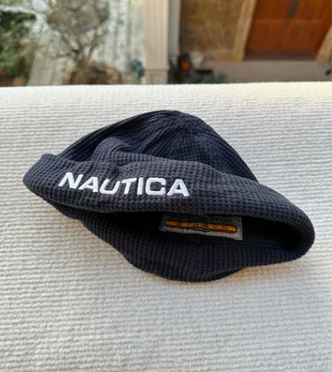 nautica诺帝卡瓜皮帽 孤品一顶中古款...