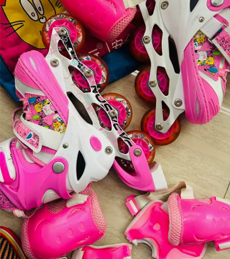 ?【释小龙代言】小状元溜冰鞋儿童全套装男女...