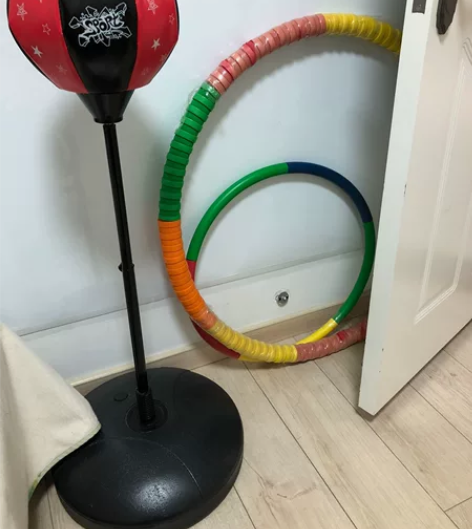 儿童小学生拳击沙袋 不倒翁立式训练器材小孩...