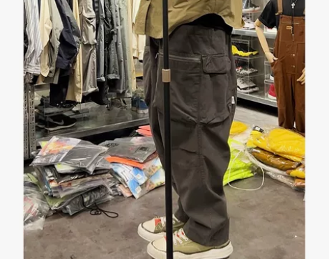 裤子工装 裤子工装裤原创国潮日系西山切古着...