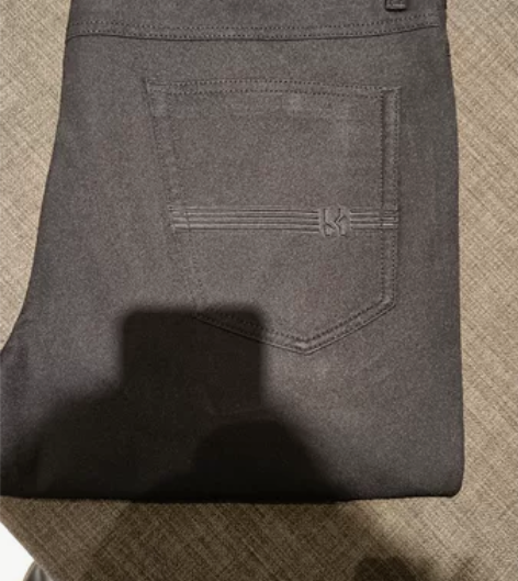 劲霸正品男裤黑色休闲裤 四面弹，免熨烫，修...