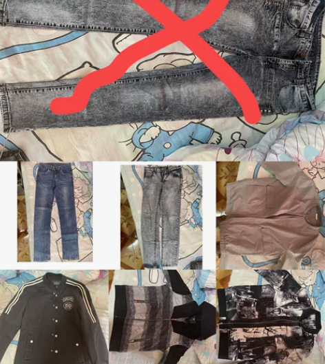 牛仔裤,99新,基本上170-180cm都...